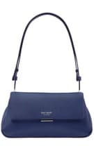 Image of KATE SPADE GRACE CONVERTIBLE LEATHER SHOULDER BAG W/DUSTBAG BLUE