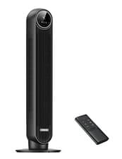 Image of 28dB Silent Tower Fan, 25 ft/s Velocity Electric Cooling Fan with Remote,