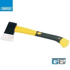 Image of DRAPER FELLING AXE WITH FIBREGLASS SHAFT AND RUBBER GRIP 680G, STOCK NO: 09941