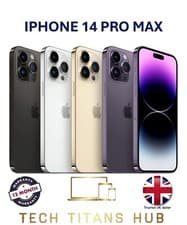 Image of Apple iPhone 14 Pro Max 128GB 256GB Unlocked Pristine A+++ 💯 BH 🔋