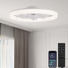 Image of 45cm Ceiling Fans Light, 6 Speeds Quiet , App & Remote , 3000K-6000K Dimmable