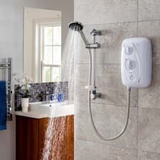 Image of Triton T80Z Fast-Fit 9.5kW Thermostatic Electric Shower - White SP8009ZFFTHM