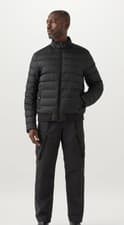 Image of Belstaff Black Mens Circuit Jacket Medium Down Filled Nylon Rrp £350 #AS614 38"
