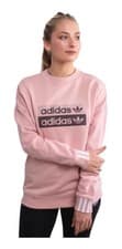 Image of Adidas Originals Women's Sweatshirt Fashion Top Long Sleeve EC0746 - Pink Spirit