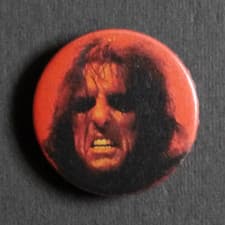 Image of Alice Cooper The Revenge Trash School's Out button badge 25mm brand new UNIQUE