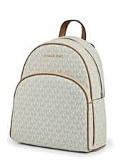 Image of Michael Kors MK Abbey Vanilla Medium Backpack