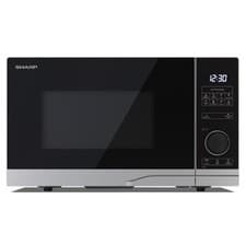 Image of Sharp YC-PS254AU-S 25L 900w Solo Microwave – Silver 10 Power Levels & YCPS254AUS