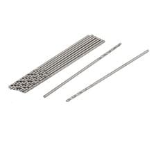 Image of 0.65mm Drilling Dia 30mm Length HSS Straight Shank Twist Drill Bit 10pcs