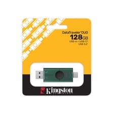 Image of 128GB Kingston DataTraveler Duo USB Flash Drive - USB 3.2, Gen1, Type-A/C
