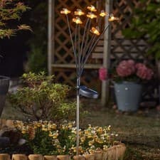Image of Smart Solar 8-Stem Bee Lights Stake Light Decorative