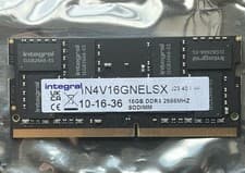 Image of Integral 16GB Laptop RAM Module DDR4 2666MHZ PC4-21333 SODIMM IN4V16GNELSX *NEW*