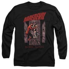 Image of Marvel Daredevil Born Again Comic Cover Unisex Long Sleeve T-Shirt S-2XL, Black