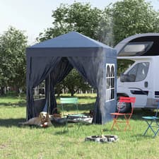 Image of Pop up Gazebo Party Tent Canopy Marquee With Storage Bag Black 2m x 2m