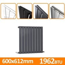 Image of Horizontal Vertical Designer Radiator Flat Panel Oval Column Central Heating