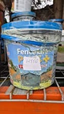 Image of Ronseal Fence Life Plus Garden Shed & Fence Paint 5 Litre - SAGE DAMAGED TUB
