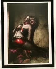 Image of Harley Quinn Zombie DCeased by Jeehyung Lee FRAMED 12x16 Art Print Poster DC Com