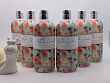 Image of 6 x BAYLIS & HARDING Royale Garden Luxury Peach Peony & Jasmine Body Wash 500 ml