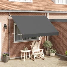 Image of VidaXL Manual Retractable Awning 300 cm Anthracite