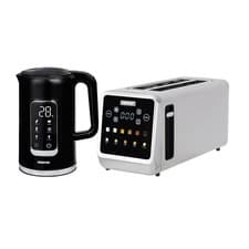 Image of GEEPAS 5-in-1 DIGITAL 4 Slice Long Toaster & Electric Kettle Set