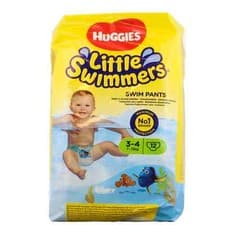 Image of Huggies Little Swimmers Nappies Medium Size 3-4 - 12 Pack Swim Pants for Babies
