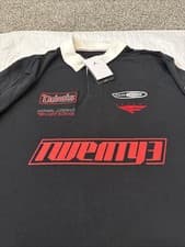 Image of Jordan Essentials Long-Sleeve Rugby Top Large Black HF9323-010 NWT $95