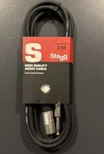 Image of Stagg SAC3PXMDL S. Series 6mm Audio to XLR 3m Cable for Stage Musician - New