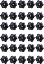 Image of 30 Pcs 1/4-20 knob,Star 1/4 inch, 1 inch x 1 x 0.3 Nuts 30 pcs