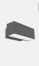 Image of Modern Outdoor LEDS-C4 Afrodita integrated LED wall light (dark grey finish)