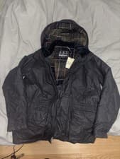Image of BARBOUR BORDER JACKET WITH DETACHABLE LINER AND HOOD. Size MEDIUM (SEND OFFERS)