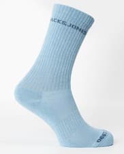 Image of Jack Jones Mens 2 Pairs Socks Cotton Everyday One Sizes Colour Night Blue