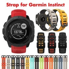 Image of Silicone Strap For Garmin Instinct Tide Esports Solar Tactical Sport Watch Band