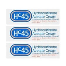 Image of HC45 Hydrocortisone 1% Acetate Cream 15g x3 | Treatment for Itching & Irritation