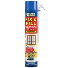 Image of EVERBUILD FIX & FILL EXPANDING FOAM & FILLER 500ml QUICK SETTING FILLS GAPS NEW