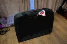 Image of Unused mint condition green antler suitcase soft shell
