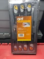 Image of AVIT TOOLS Screwdriver Set (AV05012) 7 Pieces Pozidrive PZ0 PZ1 PZ2 Flat Slotted