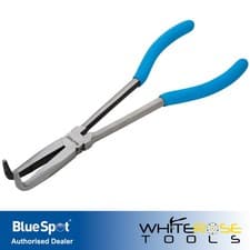 Image of BlueSpot Bent Nose Long Reach Pliers 90 Degree 280mm Soft Grip Handle 08201