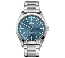 Image of Lacoste 2010924 Men's 44mm Silver Stainless Steel Bracelet Analog Turquois Watch