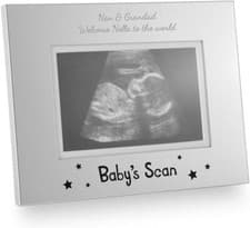 Image of EIO Gifts Personalised Baby Scan 5" x 3.5" Picture Frame With Stand - Birth Gift