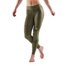 Image of SKINS Series 3 Womens Green Long Medium Compression Tights Size XS BNWT