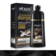 Image of Permanent Hair Color Shampoo for Gray Hair Instant Herbal Hair Dye Shampoo 500ml