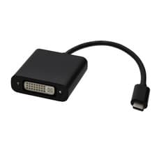Image of USB 3.1 Type C to DVI-I 24+5 Female 4K 30Hz Display Adapter Converter Black