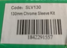 Image of 130mm Radiator Pipe Sleeve Kit Pair - Chrome