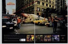 Image of War of the Monsters Playstation PS2 Video Game Art 2002 Vintage Print Ad/Poster