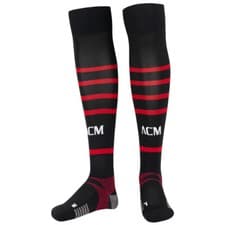 Image of AC Milan Home Black Football Socks 2021/22 BNIB Puma Large UK 9-11