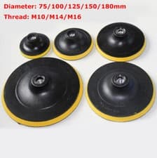 Image of 75-180mm Backing Pad Hook & Loop M14~16 for Angle Grinder Sander Disc Polisher