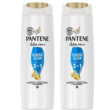 Image of 2 x Pantene Pro-V Classic Clean 3 In 1 Shampoo + Conditioner + Treatment 400ml