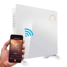 Image of Glass Panel Heater, Electric 1500W, Wi-Fi Enabled - White