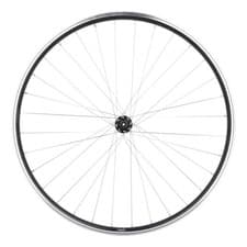 Image of 28" VTC front wheel with black rim lock Mach1 M840 Shimano QC300 hub disc CL 32T