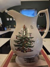 Image of Spode Christmas Tree Large Jug / Pitcher Boxed NEW UNUSED
