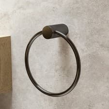 Image of Gunmetal Knurled Towel Ring - Arissa AVGMTR
